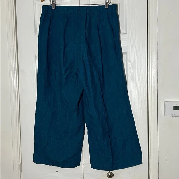 Eileen Fisher Organic Linen Wide Leg Pant Women’s Medium - Picture 4 of 6